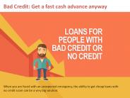 Get a fast cash advance anyway