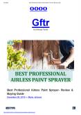 Best Professional Airless Paint Sprayer