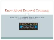 Know about Removal Company In Surrey, London