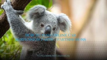 How to Find Best Car Suspension Parts – PartsBigboss