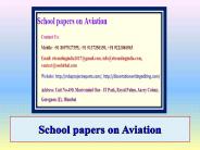 School Papers on Aviation