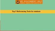 Top 5 Referencing Tools for students