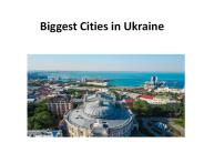 Biggest cities in Ukraine