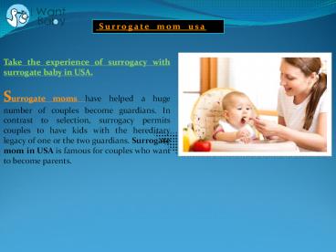 Surrogate mom usa
