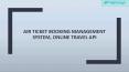 Air Ticket Booking Management System, Online Travel API