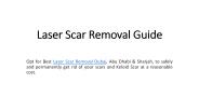 Laser Scar Removal Guide