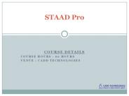Stadd Pro | Civil Training | CADD Technologies