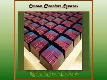 Custom Chocolate Squares | Personalized Chocolate Favors