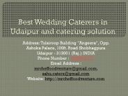 Best Wedding Caterers in Udaipur and catering solution