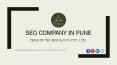SEO Conmpany In Pune | Digital Marketing Company In Pune PowerPoint PPT Presentation