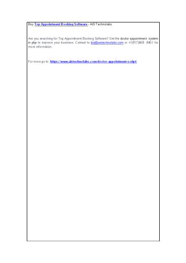 Buy Top Appointment Booking Software