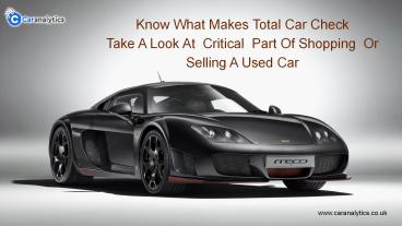 Quality Points That Are En caved Under My Car Check