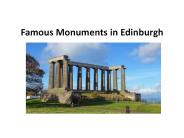 famous Monuments in Edinburgh