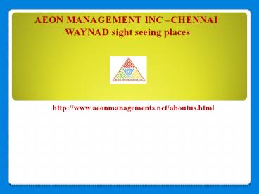 Aeon management Inc Chennai 183