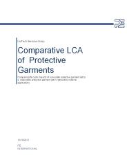 Comparative LCA of Protective Garments
