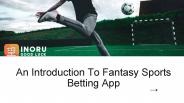An introduction to fantasy sports betting app