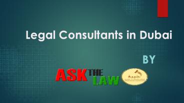 Legal Consultants and Law Firm