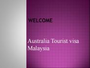 Australia visa for Malaysia
