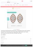 Marquise Shaped Stud Earring PowerPoint PPT Presentation