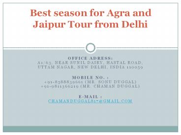 Agra Tour by Car from Delhi