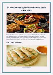 24 Mouthwatering And Most Popular Foods In The World