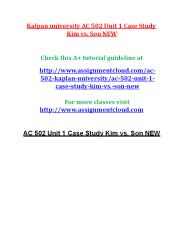 AC 502 Entire Course NEW