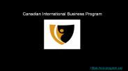 Canadian International Business Program in Canada