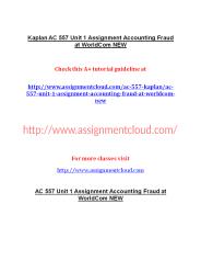 AC 557 Entire Course NEW