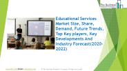 Global Educational Services Market Report 2020