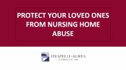 Protect Your Loved Ones From Nursing Home Abuse