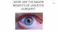 WHAT ARE THE MAJOR BENEFITS OF LASER EYE SURGERY? PowerPoint PPT Presentation
