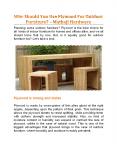 Why Should You Use Plywood For Outdoor Furniture? - Mathaji Hardware PowerPoint PPT Presentation