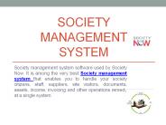 Society Management System