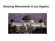 Amazing Monuments in Los Angeles