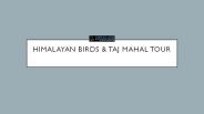 Himalayan Birding & Taj Mahal Tour