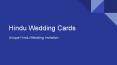 Design Hindu Wedding Cards PowerPoint PPT Presentation