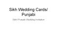 Designer Sikh Wedding Cards PowerPoint PPT Presentation