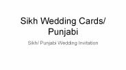 Designer Sikh Wedding Cards