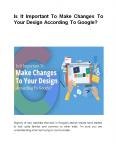 Is It Important To Make Changes To Your Design According To Google? PowerPoint PPT Presentation
