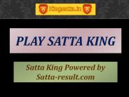 Play Satta King & Be the Master of your Fate