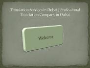 Technical Manual Translation Services Dubai