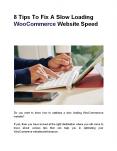 8 Tips To Fix A Slow Loading WooCommerce Website Speed PowerPoint PPT Presentation