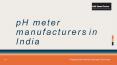 pH Meters Manufacturers in India PowerPoint PPT Presentation
