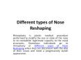Different types of Nose Reshaping PowerPoint PPT Presentation