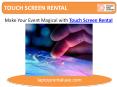 Magical Event with Touch Screen Rental Dubai PowerPoint PPT Presentation