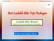 Get The Best Ladakh Bike Trip Packages