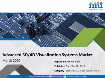 Advanced (3D/4D) Visualization Systems Market to Expand at a Moderate 4% CAGR During 2018 to 2028