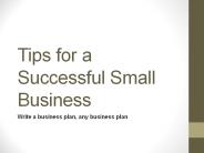 Tips for a Successful Small Business