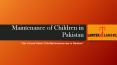 Get Consult For Child Maintenance Law in Pakistan PowerPoint PPT Presentation
