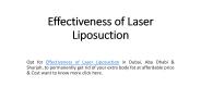 Effectiveness of Laser Liposuction